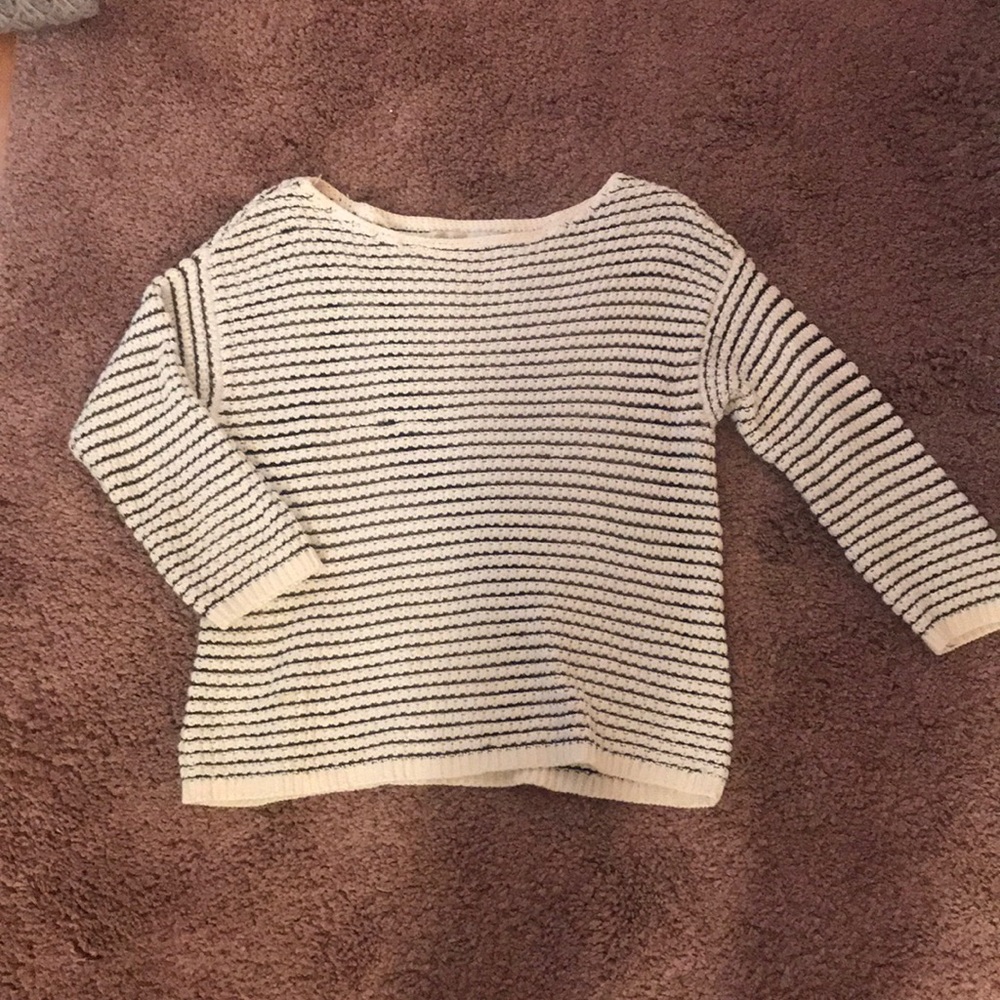 Black and white sweater
